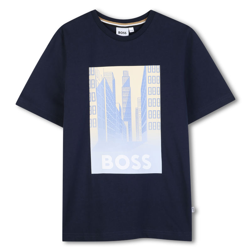 Dark Blue Print T-Shirt