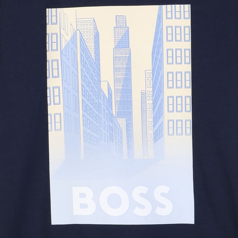 Dark Blue Print T-Shirt