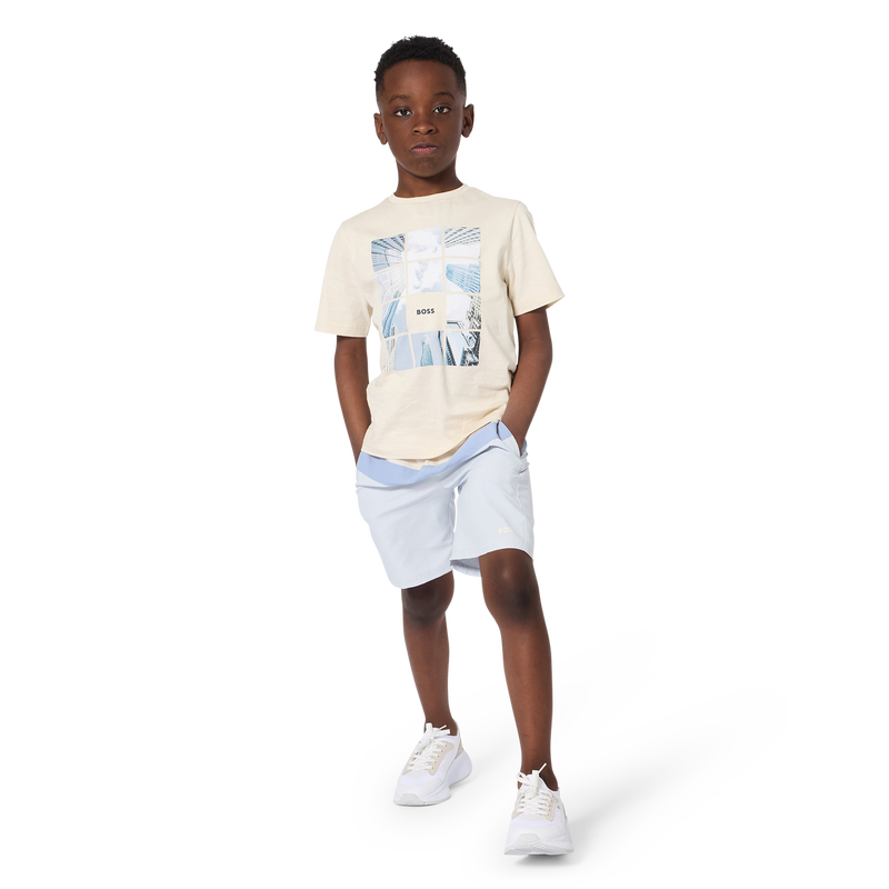 Ecru Short-Sleeved T-Shirt