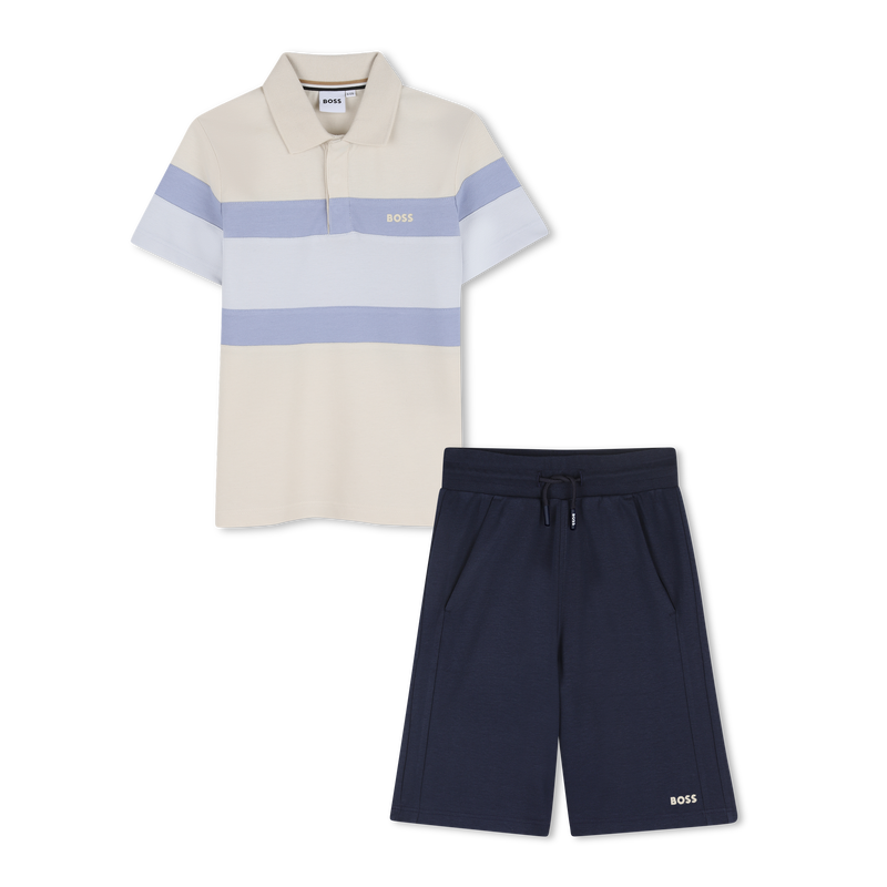 Polo T-Shirt And Bermudas Set