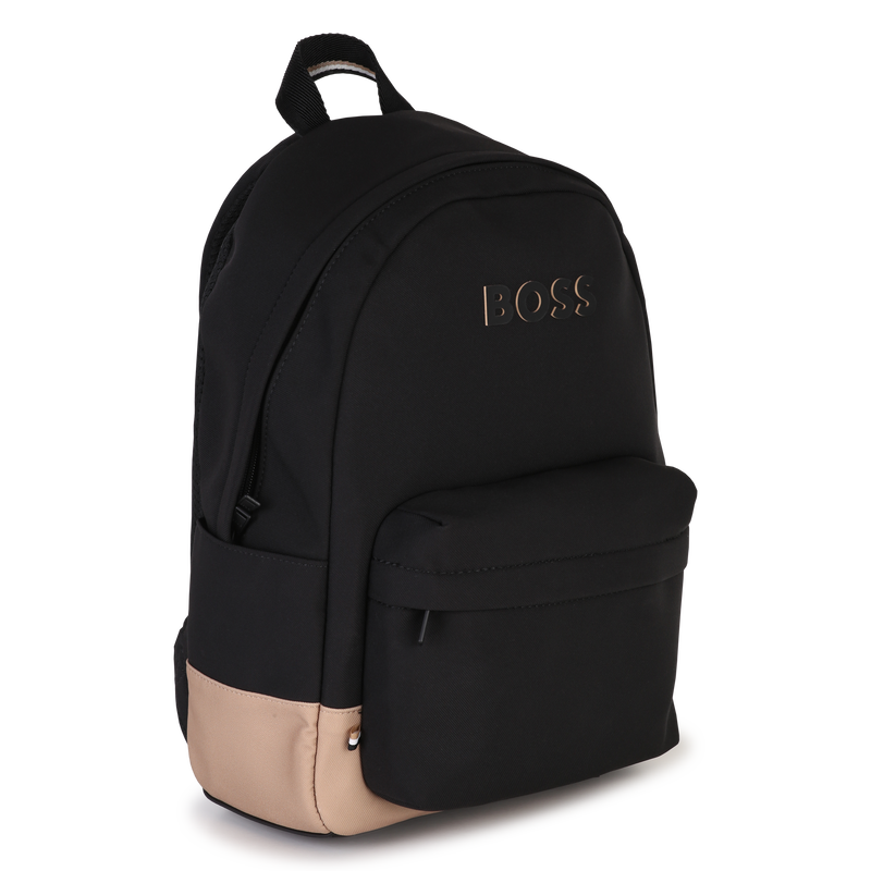 Black And Beige Backpack