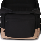 Black And Beige Backpack