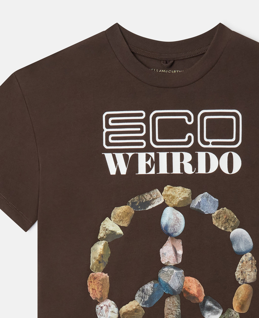 Кафява тениска Eco Weirdo за дете