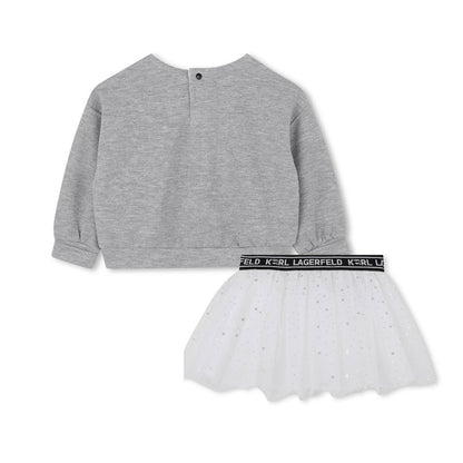 Sweatshirt And Skirt Set