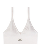 Posey White Sporty Bralette