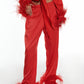 Posh Red Feathers Set