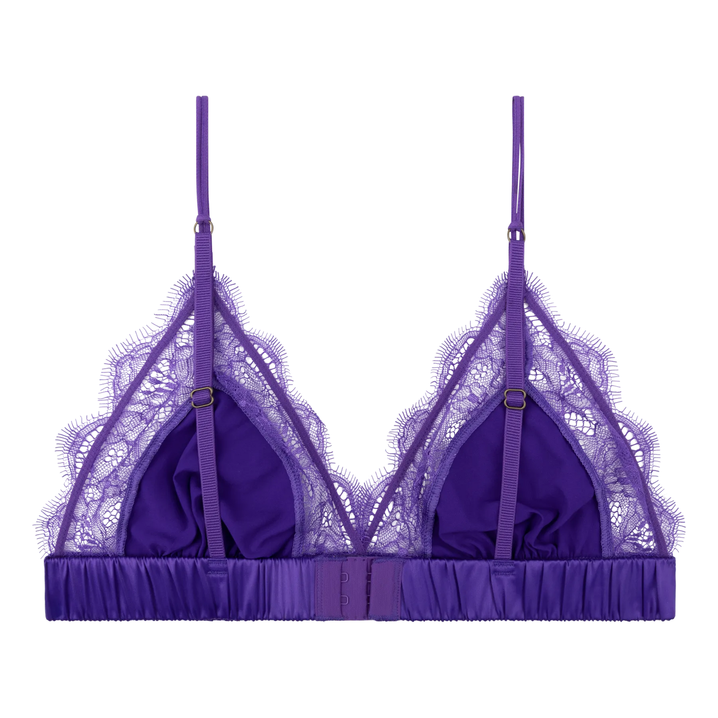 Love Lace Purple Triangle Bralette