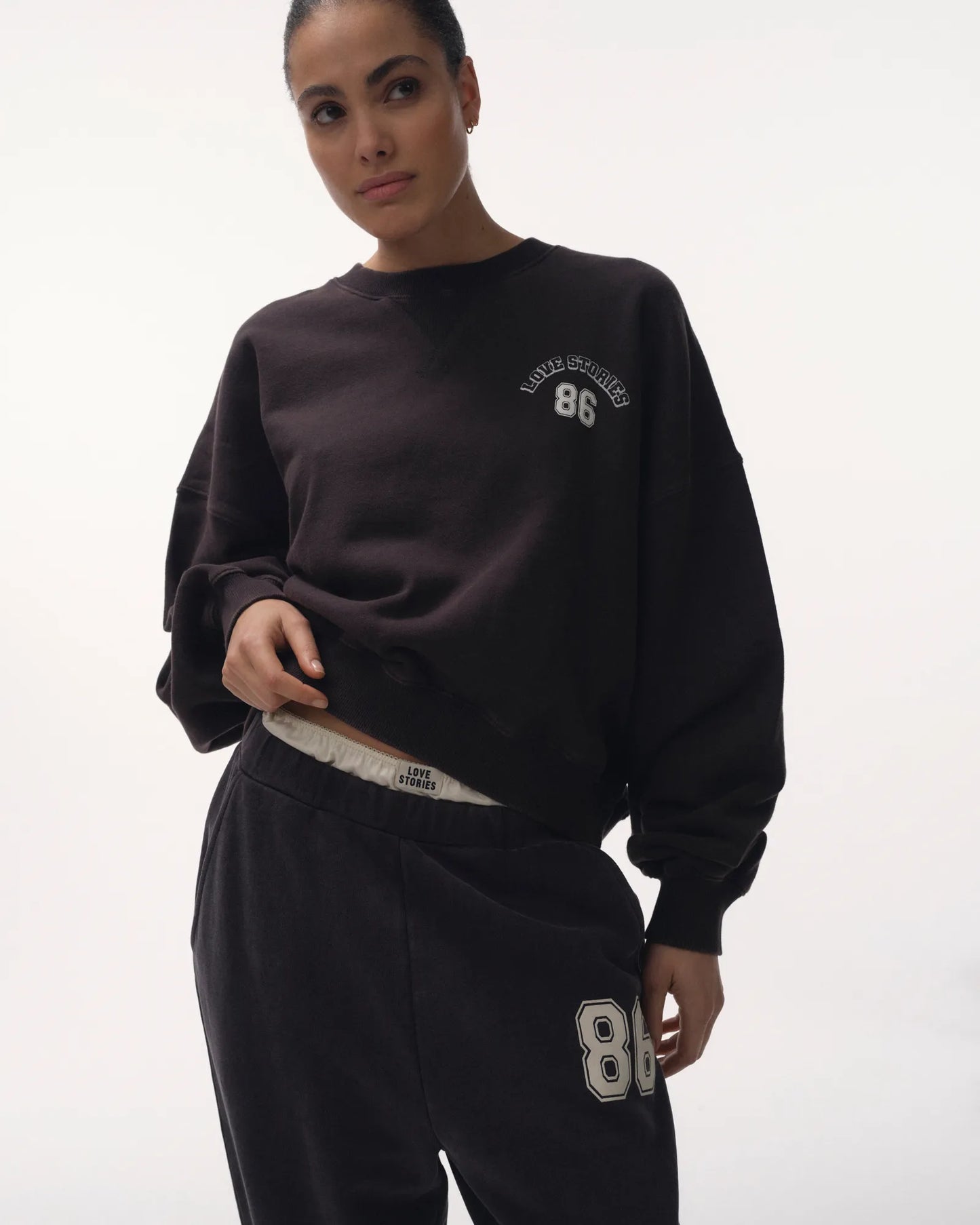 Donna Black Sporty Set