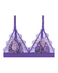 Love Lace Purple Delicate Triangle Bralette