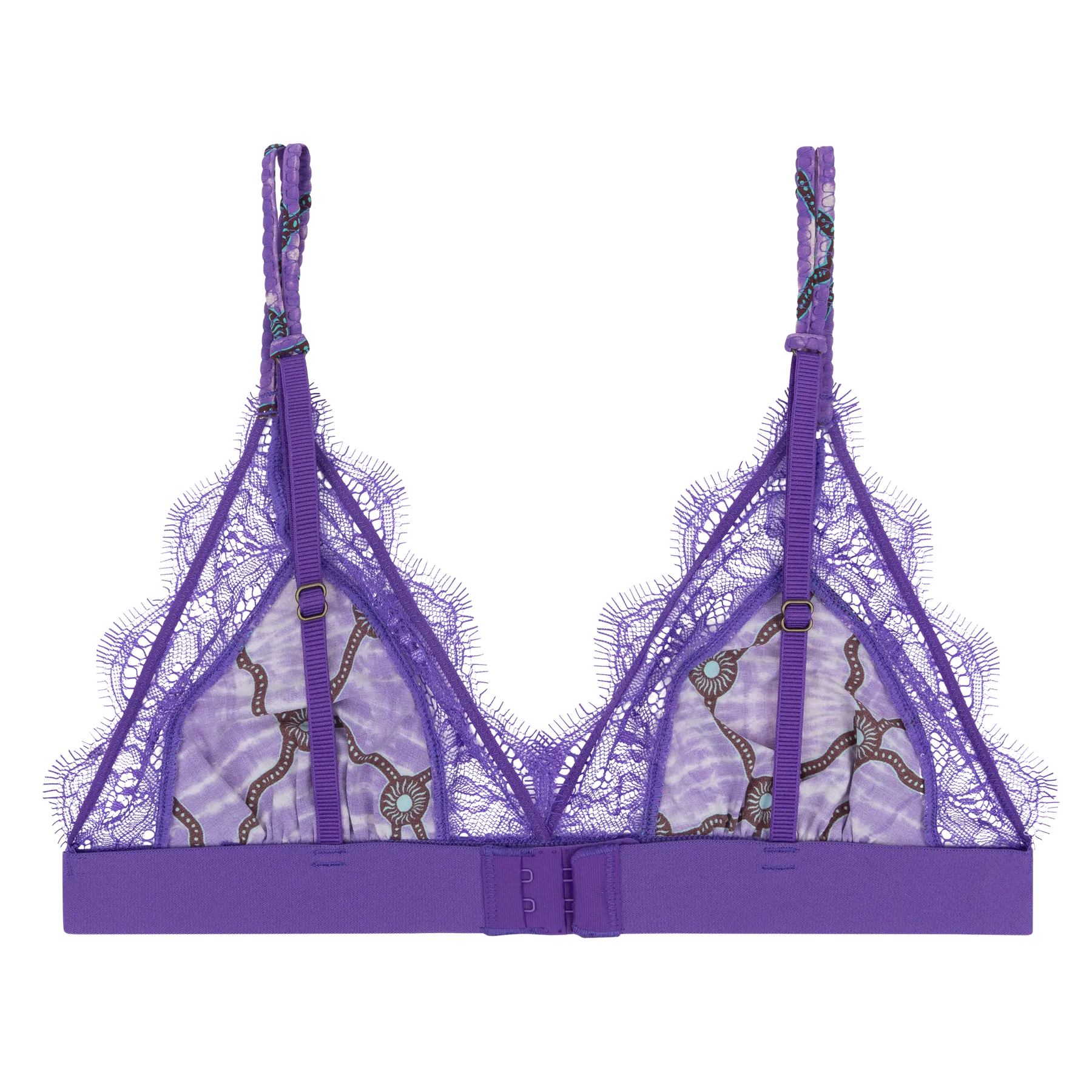 Love Lace Purple Delicate Triangle Bralette