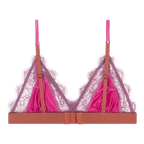 Love Lace Pink Triangle Bralette