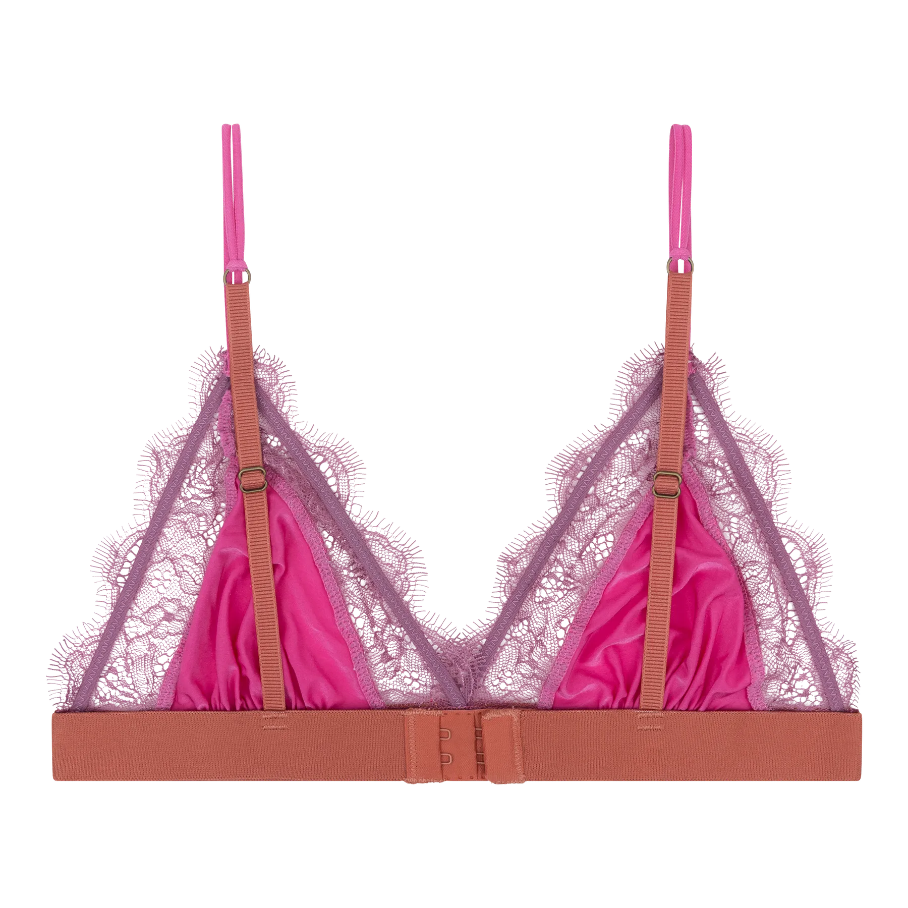 Love Lace Pink Triangle Bralette