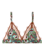 Love Lace Floral Print Bralette