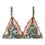 Love Lace Floral Print Bralette