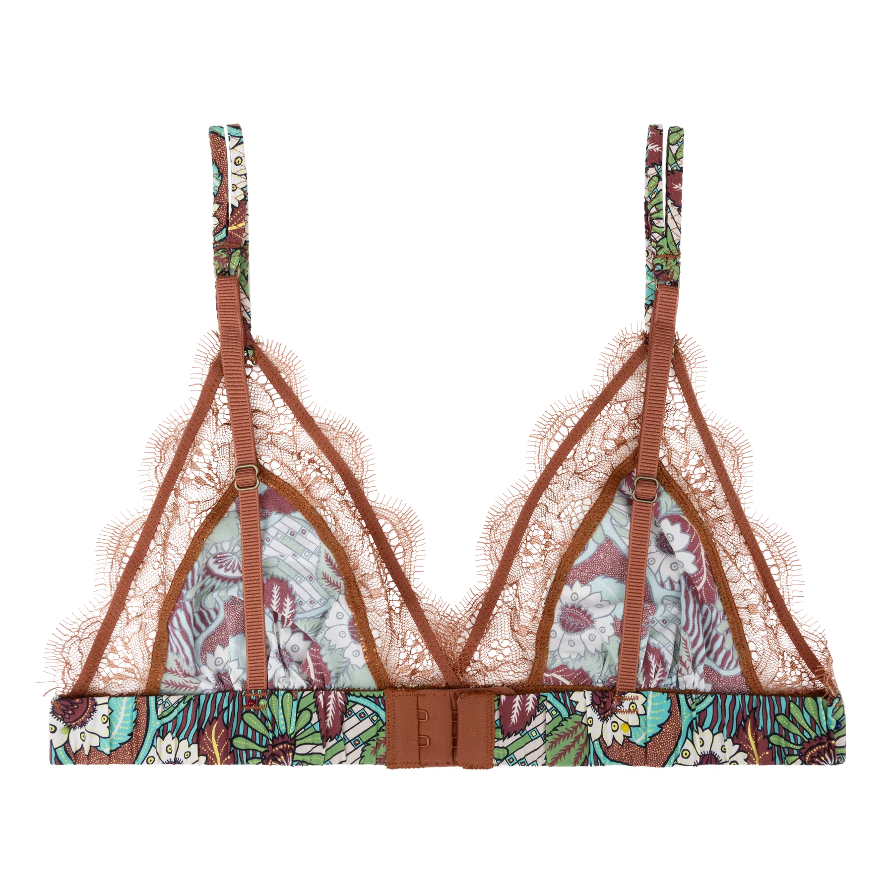 Love Lace Floral Print Bralette