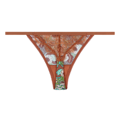 Roomservice Floral Print String Briefs