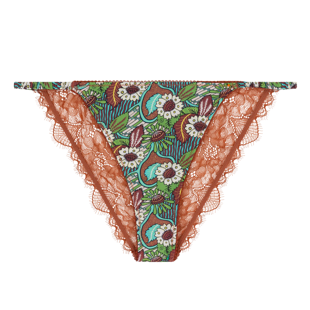 Wild Rose Floral Print Briefs