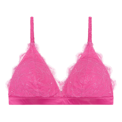 Gwen Pink Lacy Padded Bralette