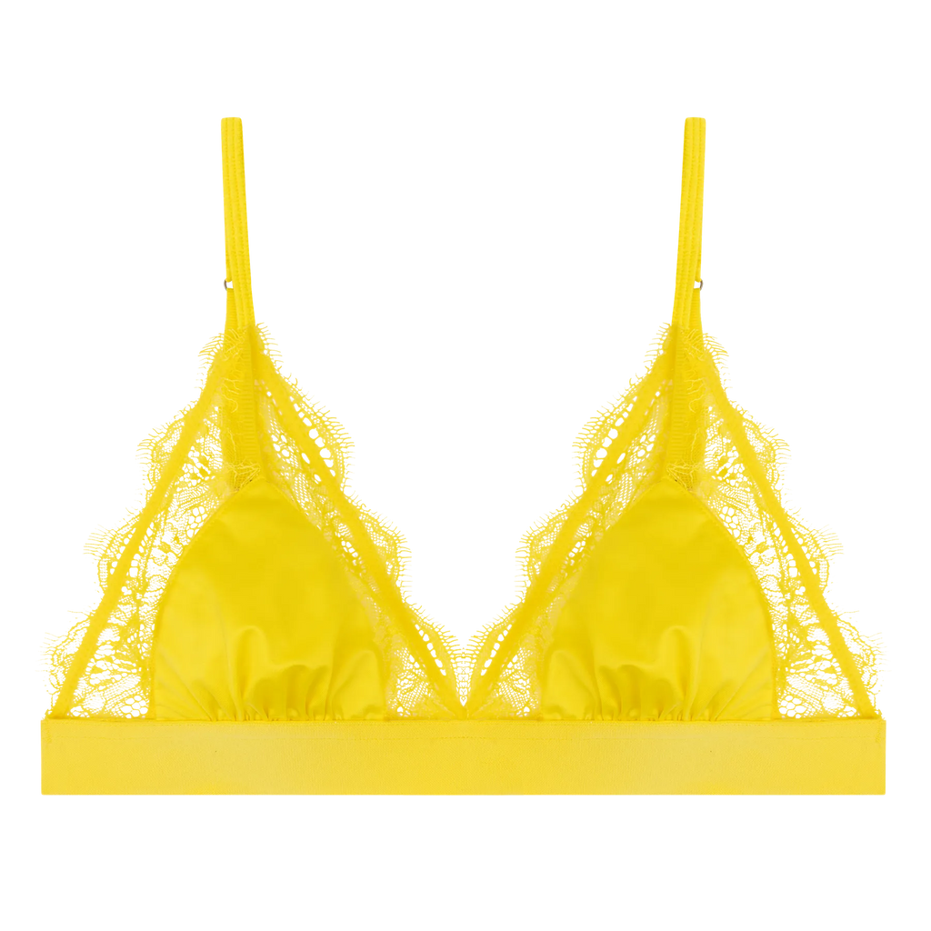 Love Lace Yellow Delicate Bralette