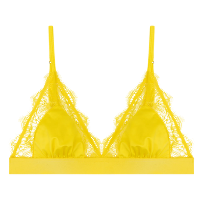 Love Lace Yellow Delicate Bralette