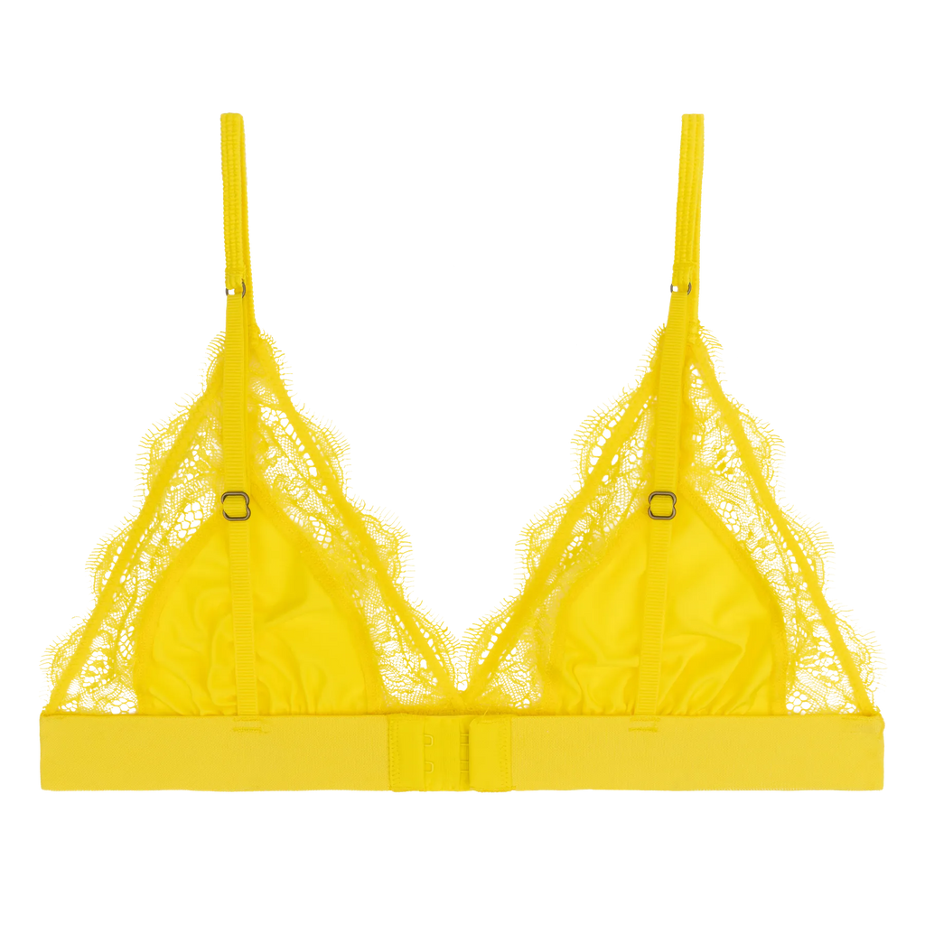 Love Lace Yellow Delicate Bralette