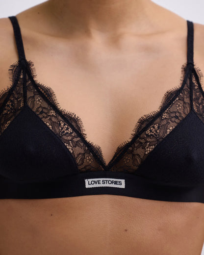 Love Lace Delicate Triangle Bralette