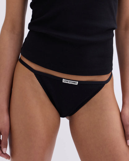 Rosie Black Logo Briefs