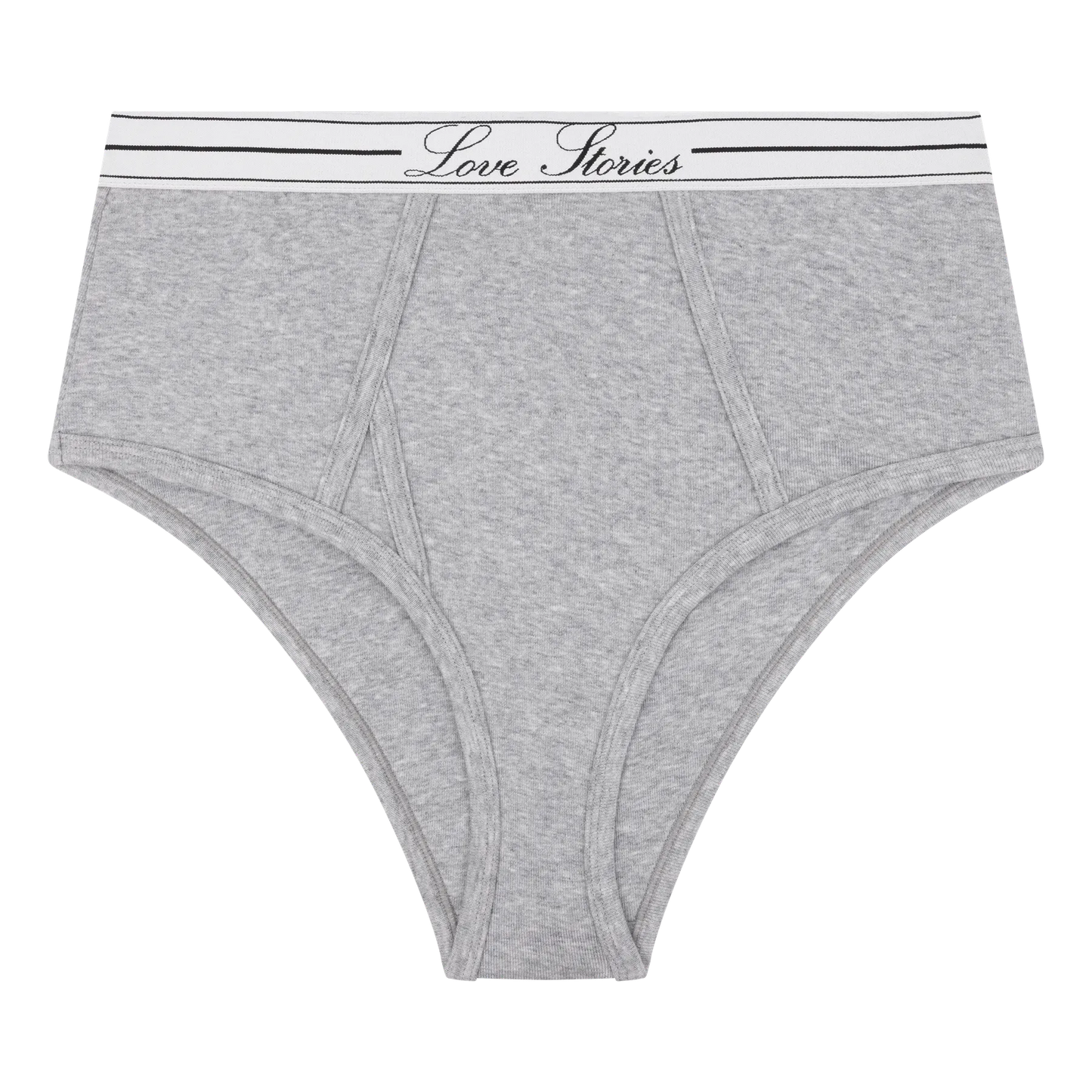 High Waisted Grey Briefs