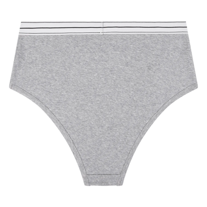 High Waisted Grey Briefs