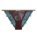 Burgundy Comfortable Lace Briefs