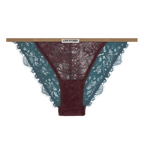 Burgundy Comfortable Lace Briefs