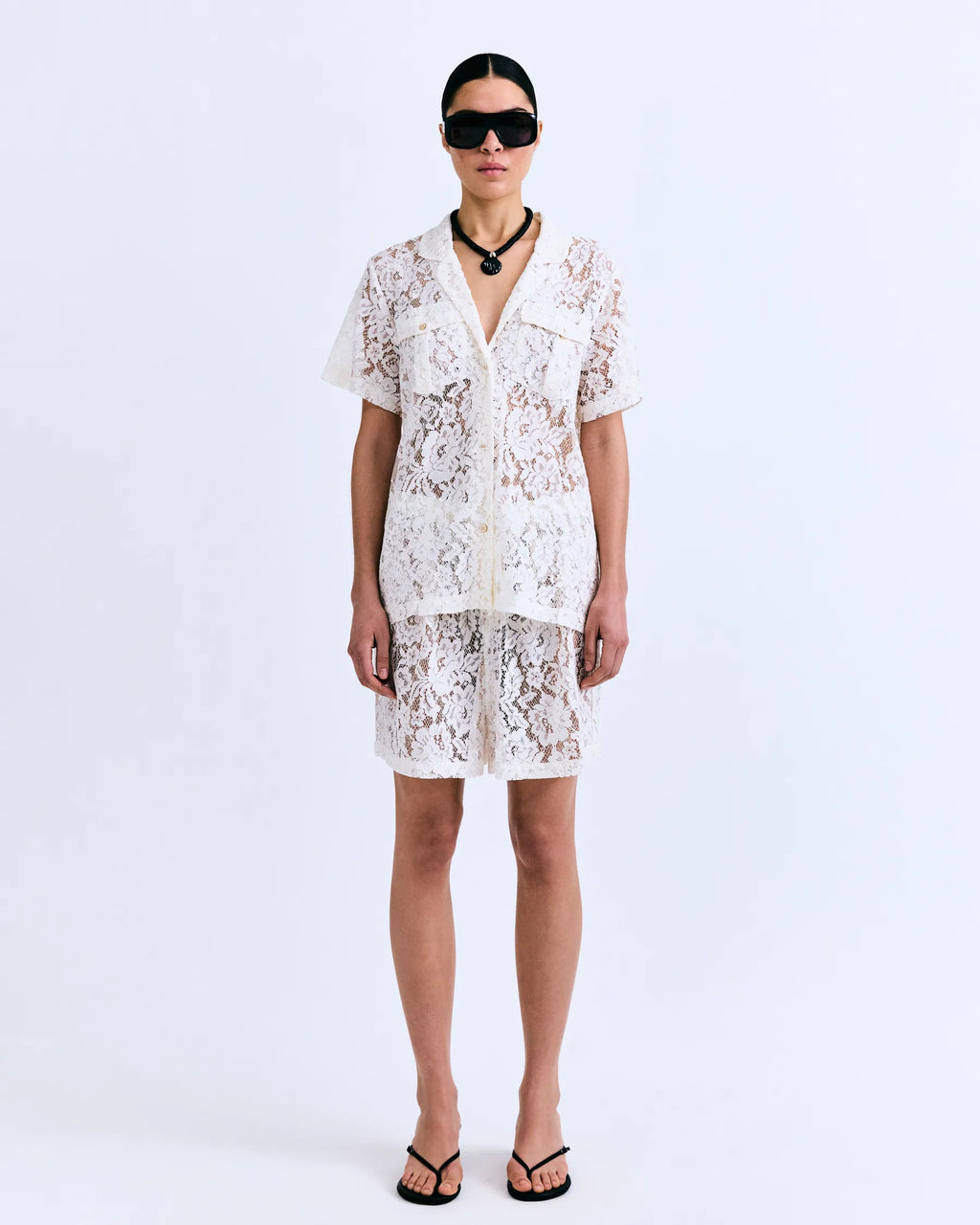 Bridget White Lace Set