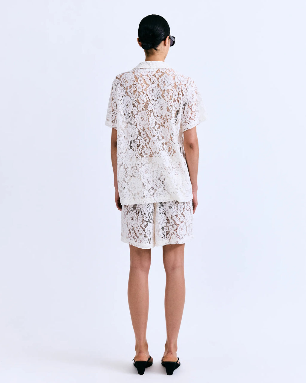 Bridget White Lace Set