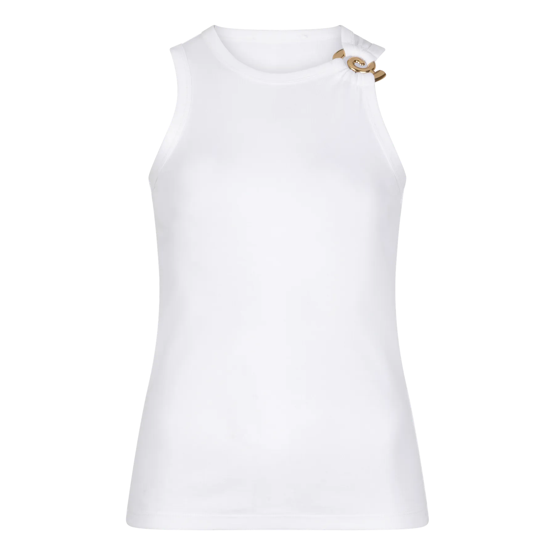 Racerback White Tank Top