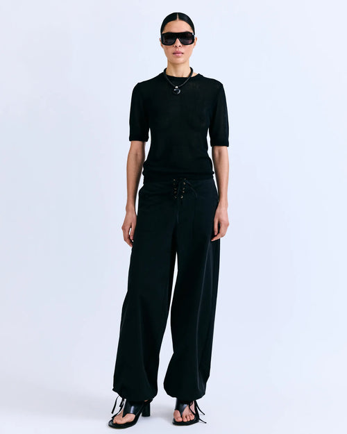 Transparent Knit Tee