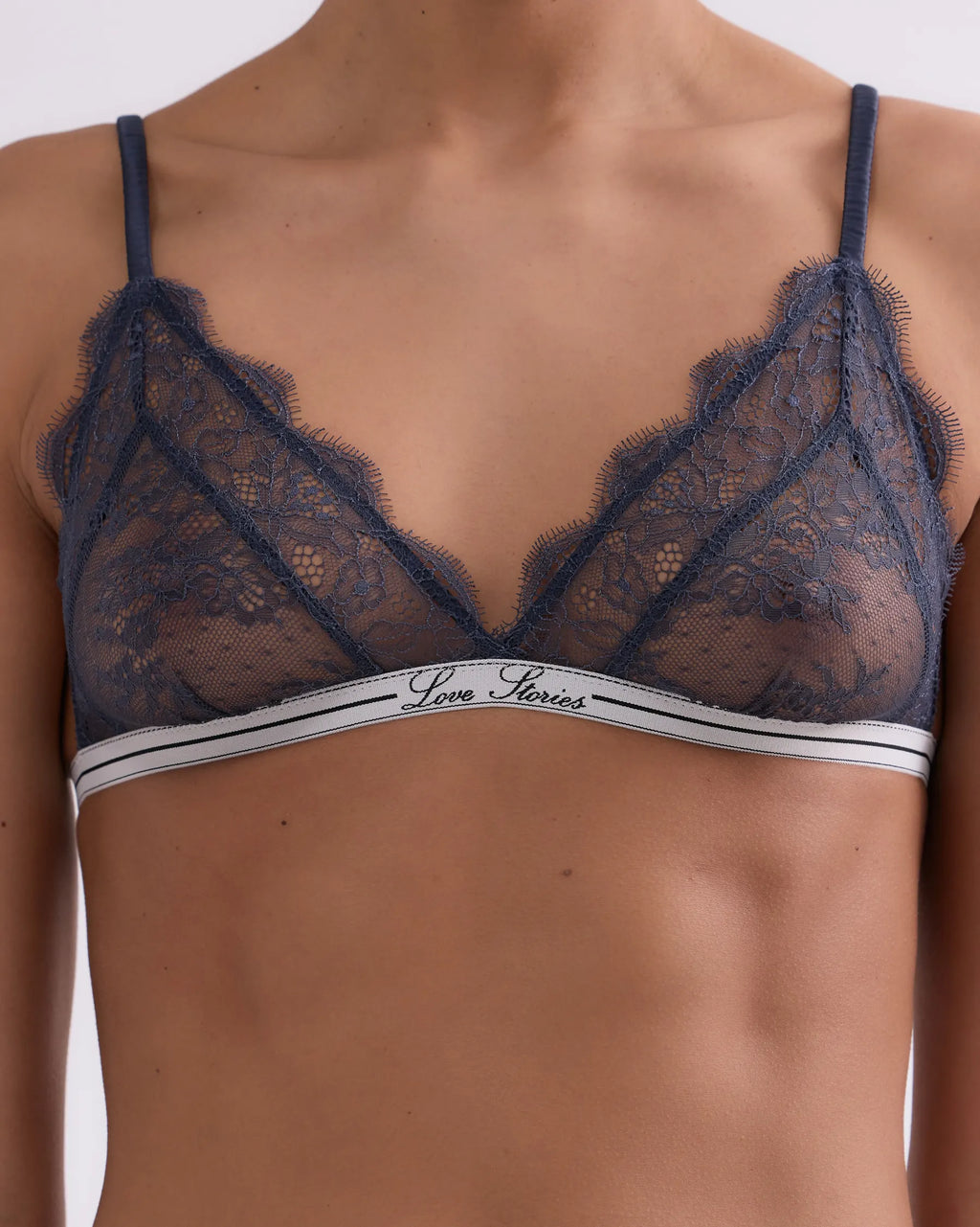 Love Lace Delicate Blue Bralette