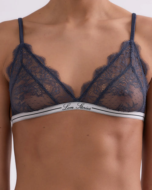 Love Lace Delicate Blue Bralette