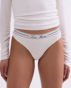 Lima White Comfy String Briefs