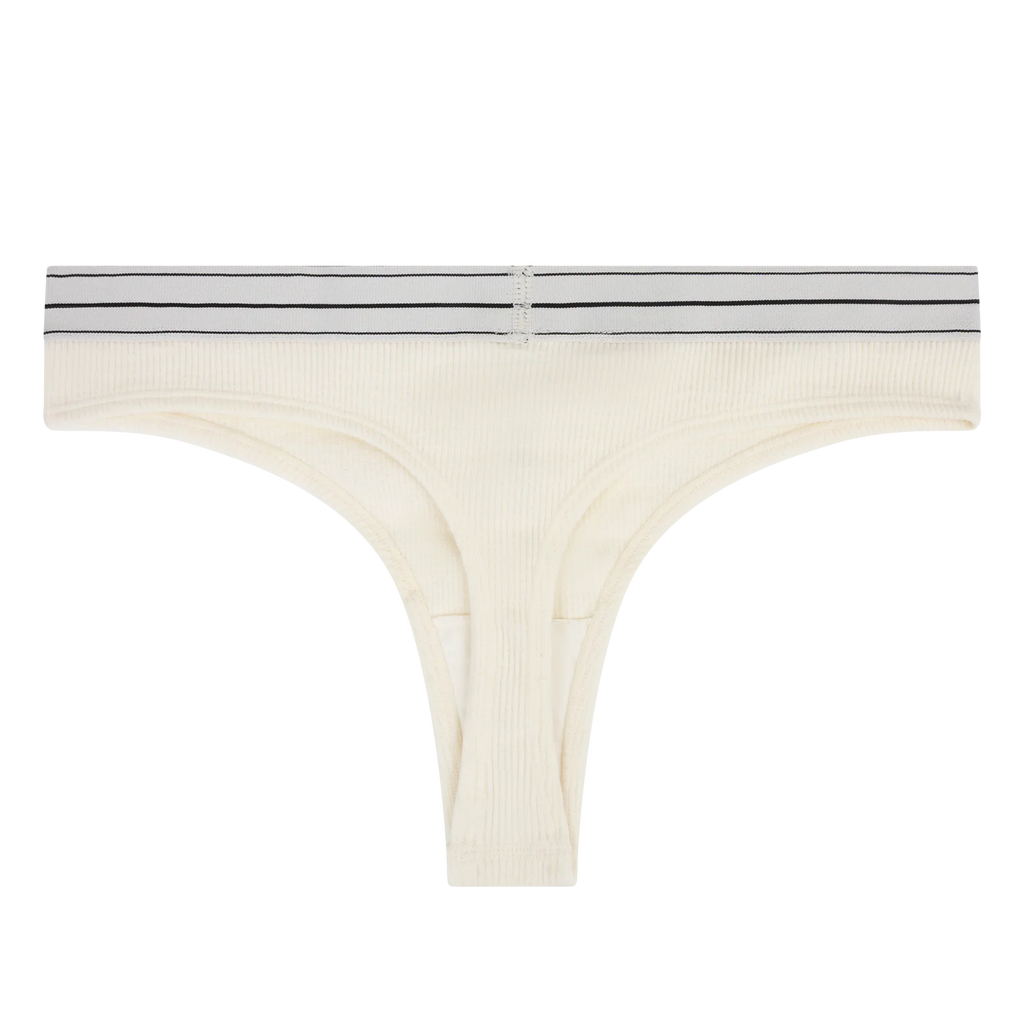 Lima White Comfy String Briefs