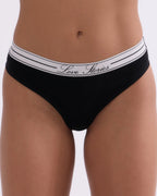 Lima Black Comfy String Briefs