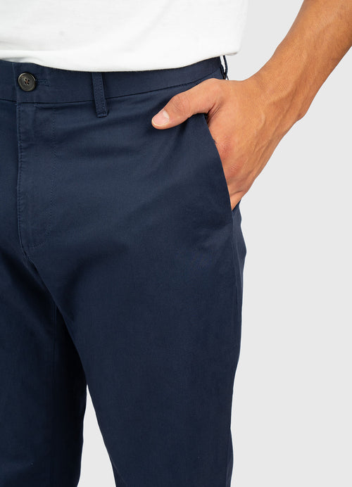 Slim-Fit Cotton Pants