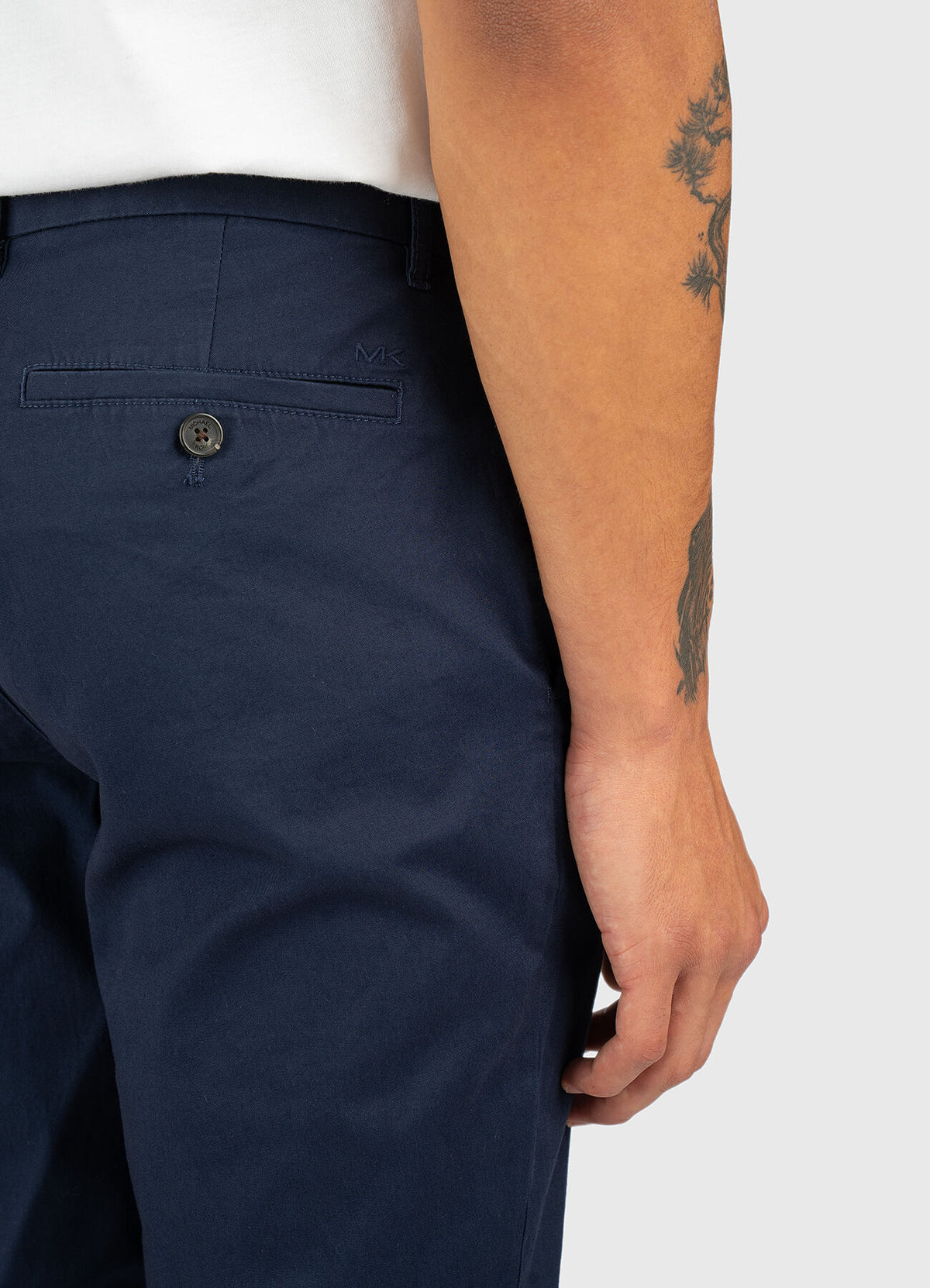 Slim-Fit Cotton Pants