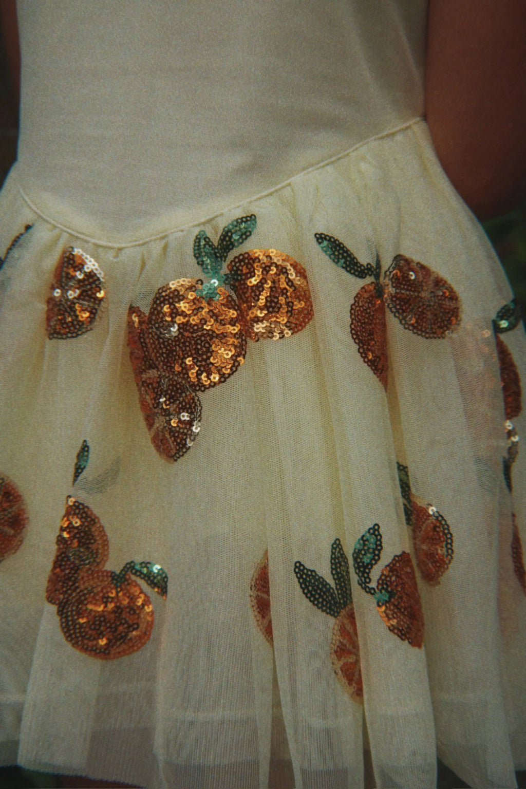 Orange Tulle Dress