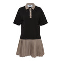 Pleated Polo Dress