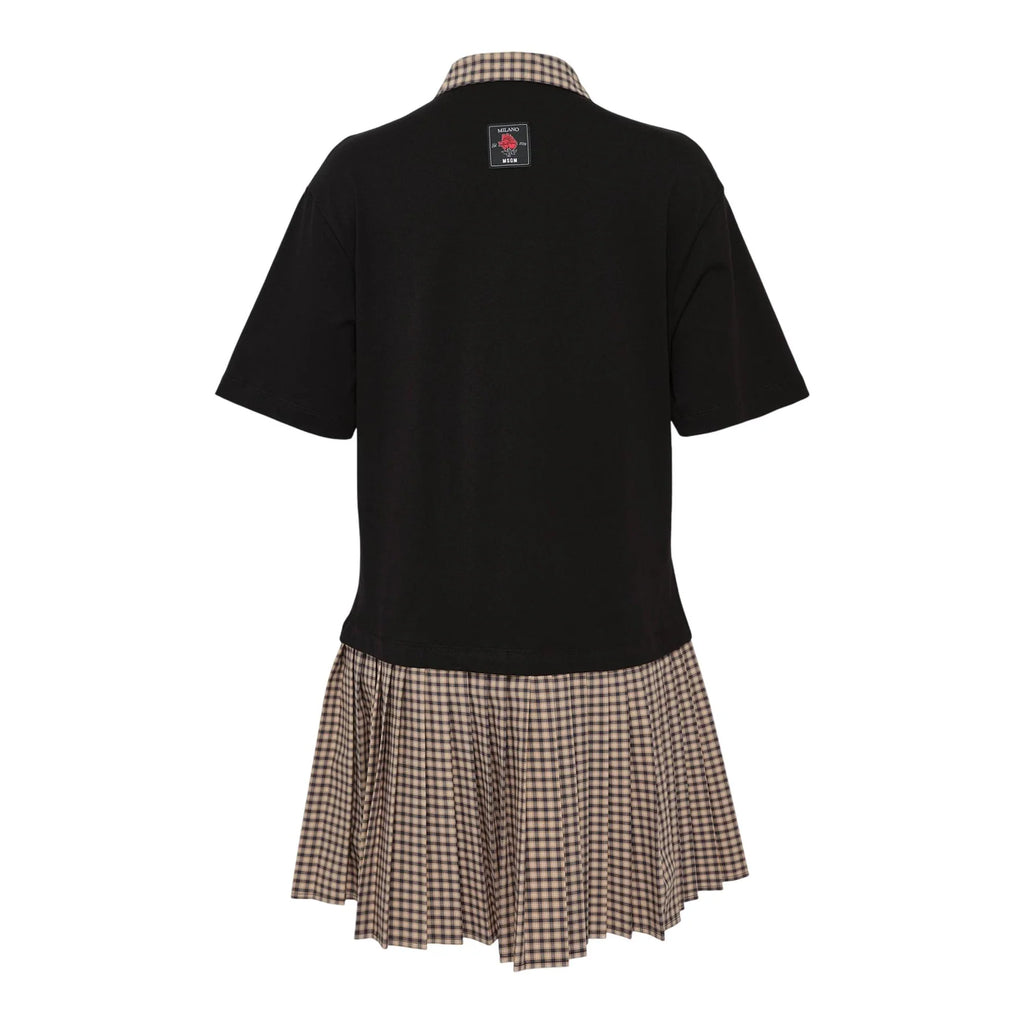 Pleated Polo Dress