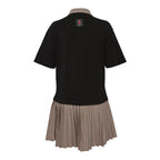 Pleated Polo Dress