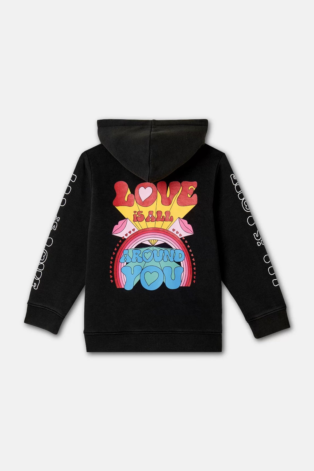 Girls Washed Black Sweater