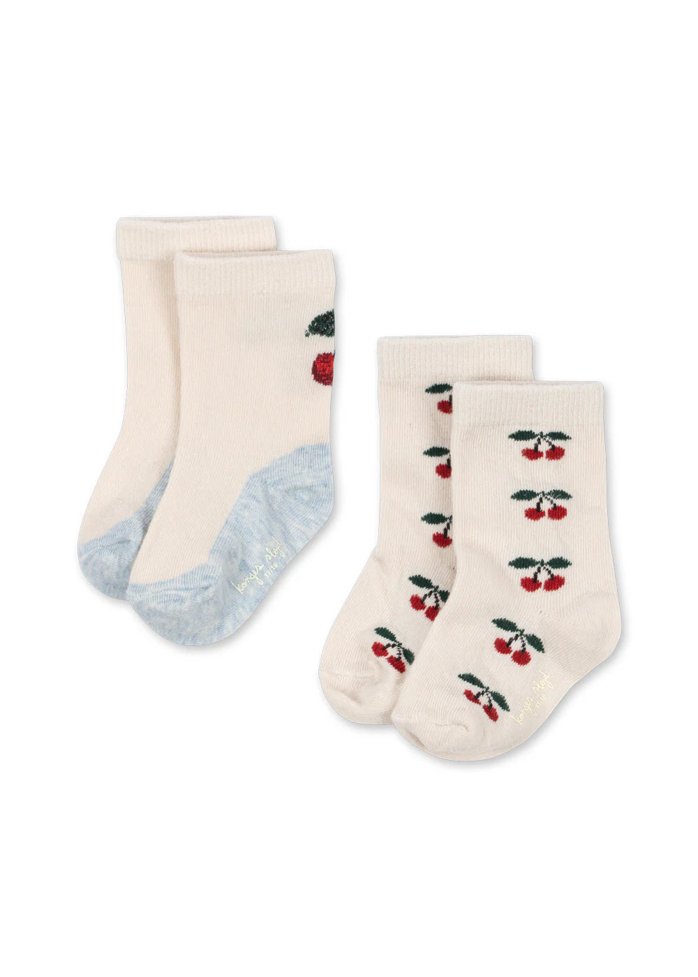2-Pack Jacquard Cherry Socks