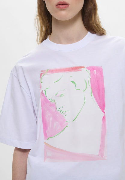 White Jersey T-Shirt