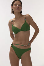 Romeo Green Two-Piece Swim